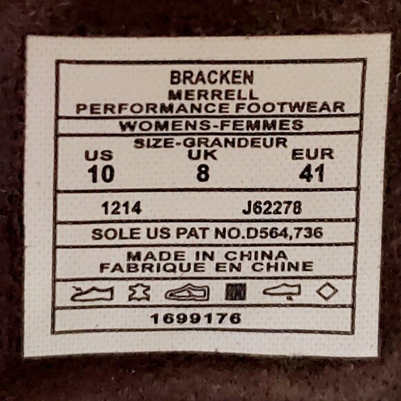 MERRELL Womens Size 10 Bracken Sway Brown Leather Slip On Slide Walking Sandals - Picture 3 of 12